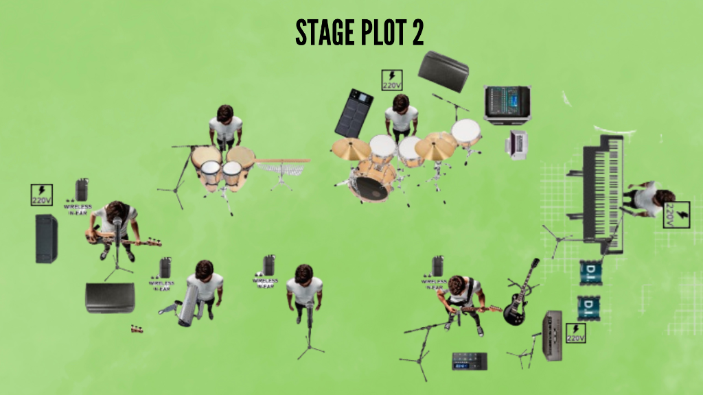 Stage Plot Oficial Opción 2 - Banda Bruna